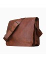 Men's Office Crossbody Genuine Leather Full Flap Shoulder Messenger  Bag
